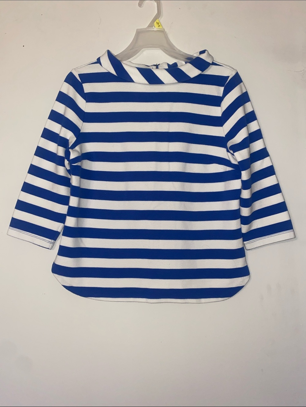 Talbots Blue and White Striped Long-Sleeve Top